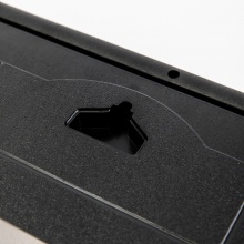 得力 deli 8824 钟表挂钟客厅方形创意时钟挂表简约现代家用家庭电子石英钟(黑色) 1个