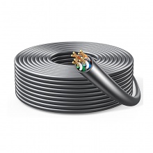绿联（UGREEN） 超五类千兆网线【0.50±0.008mm纯铜线芯】CAT5e千兆非屏蔽箱线 家装POE监控工程布线305米 60547