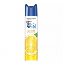 庄臣爱家空气清新剂家用持久留香汽车厕所喷雾剂300ml清香愉悦 沁心柠檬