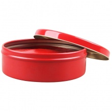 亚信 印泥朱砂书画银行印鉴盖章红色圆形铁盒印台印尼快干财务按手印指纹泥巴状拇指按手印小印泥 NO.059布艺款