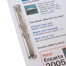 齐心（COMIX）B3749 耐用金属装订夹  两孔夹 凭证装订夹条 金属装订夹 B3749