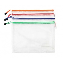 晨光（M&G）ADMN4282 A4拉链袋 普惠型网格文件袋 颜色随机